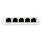 Ubiquiti USW-Flex-Mini-5 5-Port managed Gigabit Ethernet switch powered by 802.3af/at PoE or 5V, 1A USB-C power adapter Ubiquiti USW-Flex-Mini-5 5-Port managed Gigabit Ethernet switch powered by 802.3af/at PoE or 5V, 1A USB-C power adapter