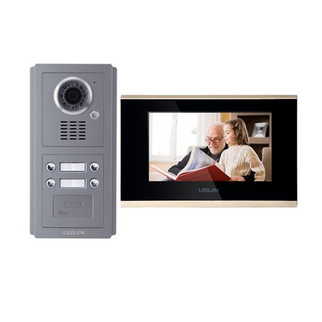 Videointerfon IP LEELEN o familie cu cititor de card