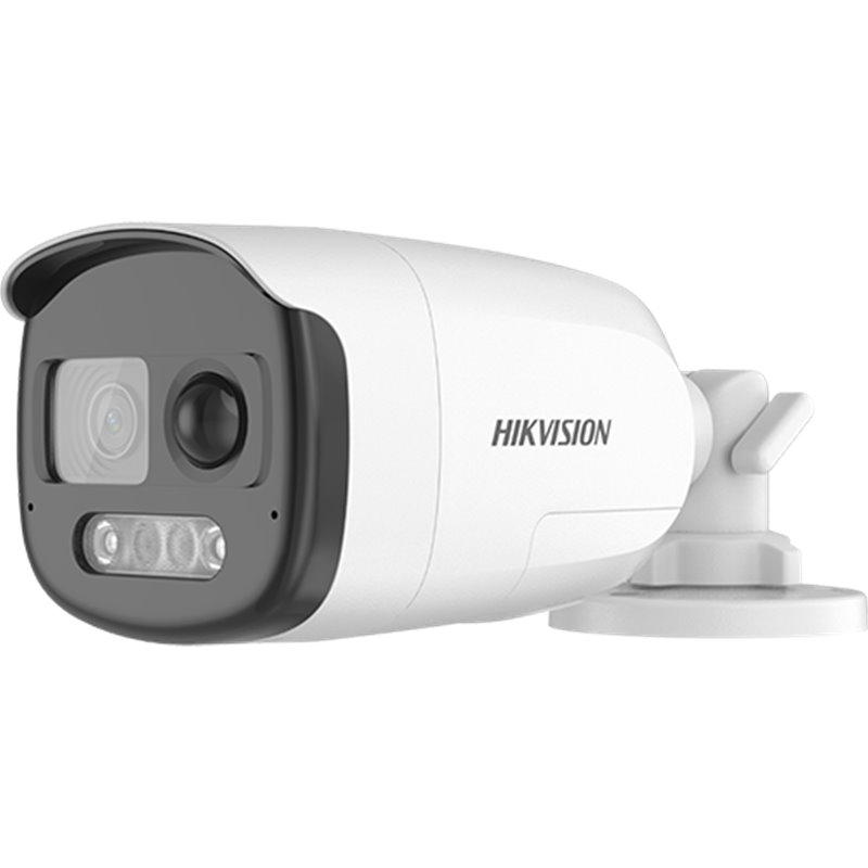 Camera AnalogHD ColorVu 2MP cu PIR si alarma incorporata, lentila 2.8mm, lumina alba 40 m, Audio - HIKVISION DS-2CE12DF3T-PIRXOS
