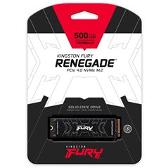 KINGSTON FURY Renegade 500GB SSD, M.2 2280, PCIe 4.0 NVMe, Read/Write 7300/3900MB/s, Random Read/Write: 450K/900K IOPS