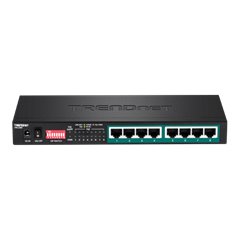 Switch 8 porturi Gigabit Long Range 200m PoE+ - TRENDnet TPE-LG80