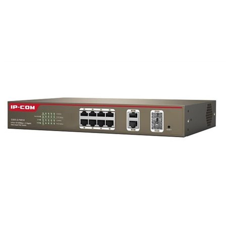 IP-COM 8-PORT +2 GIGABIT SWITCH POE L2