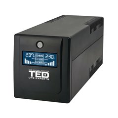 UPS 1100VA / 600W LCD Line Interactive cu stabilizator 4 iesiri schuko