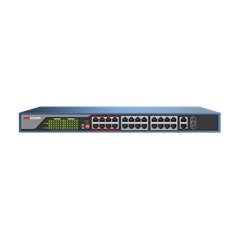 Switch 24 porturi PoE, 2 porturi uplink - HIKVISION DS-3E0326P-E
