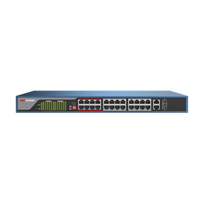 Switch 24 porturi PoE, 2 porturi uplink - HIKVISION DS-3E0326P-E Switch 24 porturi PoE, 2 porturi uplink - HIKVISION DS-3E0326P-E