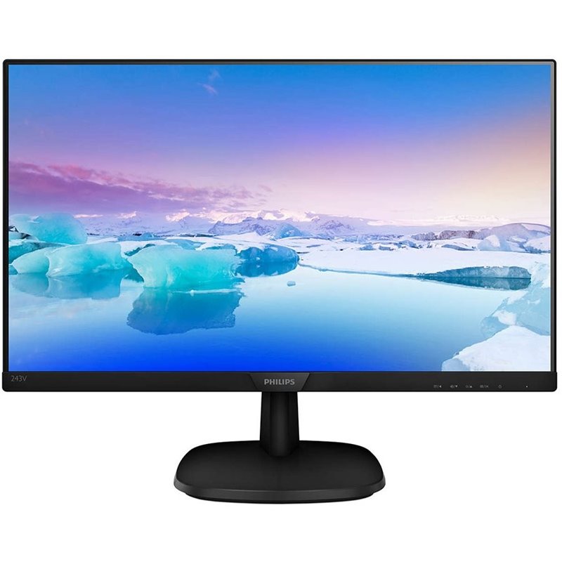 Monitor 23.8" Philips 243V7QSB/00(01) Black IPS, 16:9, 1920x1080, 8ms, 250 cd/m2, 1000:1, D-Sub, DVI, vesa Monitor 23.8" Philips 243V7QSB/00(01) Black IPS, 16:9, 1920x1080, 8ms, 250 cd/m2, 1000:1, D-Sub, DVI, vesa