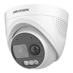 Camera AnalogHD ColorVu 2MP cu PIR si alarma incorporata, lentila 2.8mm, lumina alba 20 m, Audio - HIKVISION DS-2CE72DF3T-PIRXOS