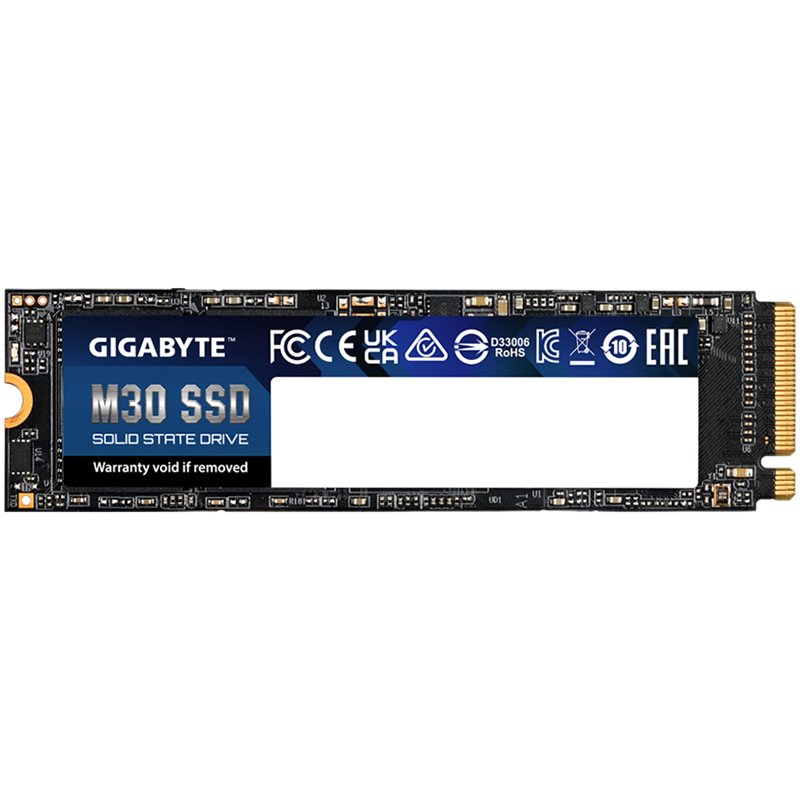 GIGABYTE M30 SSD 512GB, M.2 2280, PCIe 3.0x4, NVMe 1.3, read Up to 3500 MB/s, write Up to 2600 MB/s GIGABYTE M30 SSD 512GB, M.2 2280, PCIe 3.0x4, NVMe 1.3, read Up to 3500 MB/s, write Up to 2600 MB/s