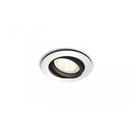 Milliskin Hue recessed R. aluminium 1x5W
