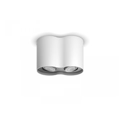 Pillar Hue plate/spiral white 2x5W 230V