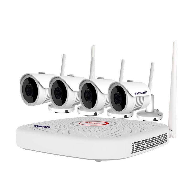 Sistem Supraveghere Video Wireless 4 Camere 5MP 25M Eyecam Sistem Supraveghere Video Wireless 4 Camere 5MP 25M Eyecam