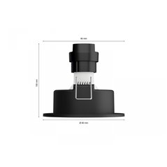 Milliskin Hue recessed R. white 3x5W