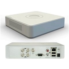 DVR 4 ch. video 1080P lite, AUDIO HDTVI 'over coaxial', H.265  - HIKVISION DS-7104HGHI-K1(S)