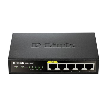 DLINK SW 5P-FE 1P-POE UNMNGD DESK