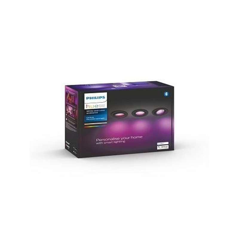 Pachet 3 spoturi incastrate LED RGB inte