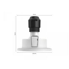 Xamento Hue recessed chrome 1x5.7W