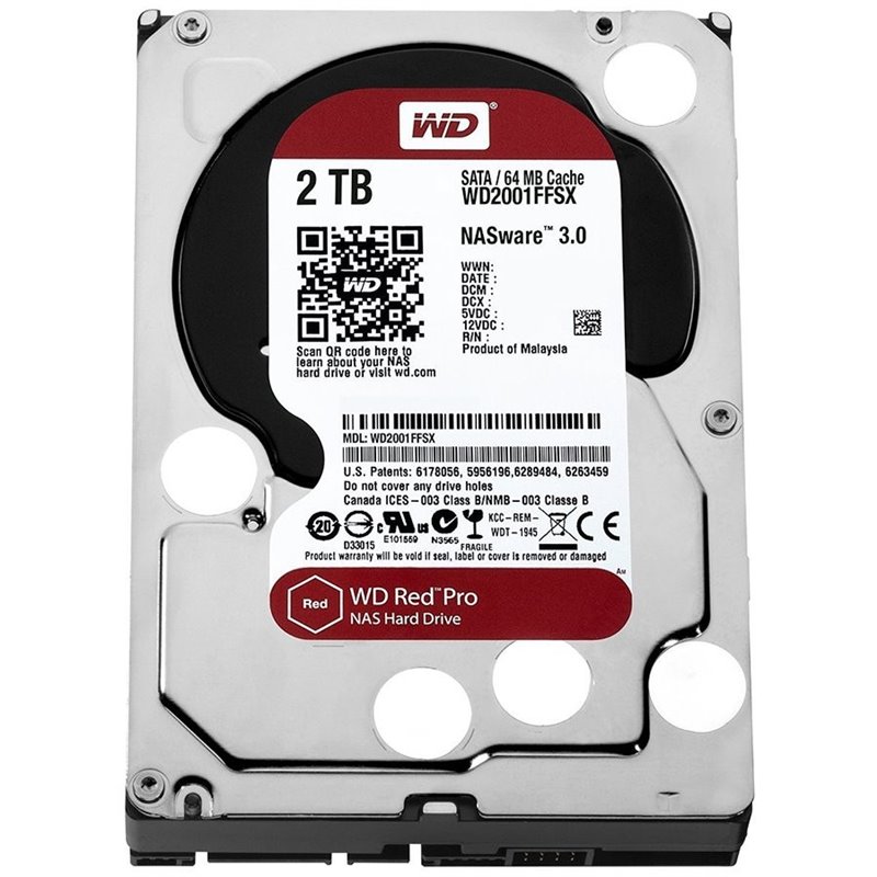 HDD NAS WD Red Pro (3.5'', 2TB, 64MB, 7200 RPM, SATA 6Gbps) HDD NAS WD Red Pro (3.5'', 2TB, 64MB, 7200 RPM, SATA 6Gbps)