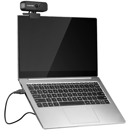CANYON C2N 1080P full HD 2.0Mega fixed focus webcam with USB2.0 connector, 360 degree rotary view scope, built in MIC, Resolutio