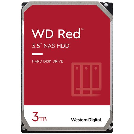 HDD NAS WD Red Plus (3.5'', 3TB, 128MB, 5400 RPM, SATA 6Gbps)