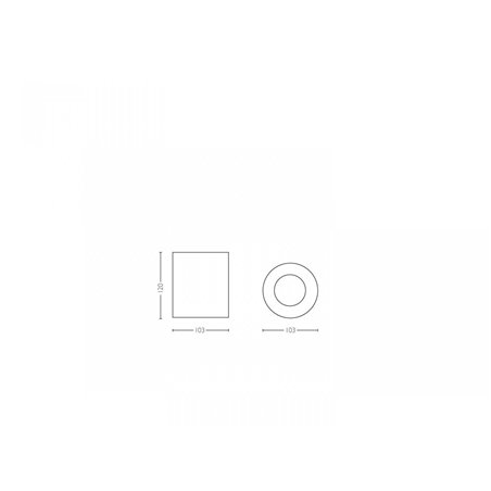 Pillar Hue ext. spot single spot white 1