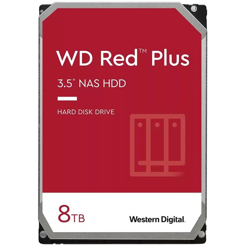 HDD NAS WD Red Plus (3.5'', 8TB, 128MB, 7200 RPM, SATA 6Gbps) HDD NAS WD Red Plus (3.5'', 8TB, 128MB, 7200 RPM, SATA 6Gbps)