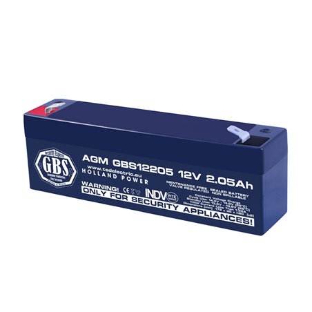 TEDBATERIE AGM GBS12205F1 12V 2.05Ah