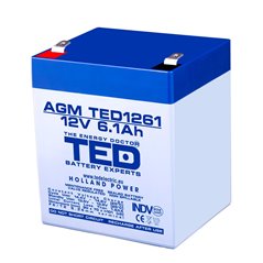 TEDBATERIE AGM TED1261F2 12V 6.1Ah