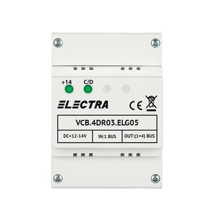 Doza derivatie video 4 iesiri pentru EXPERT, G3 - ELECTRA VCB.4DR03.ELG05
