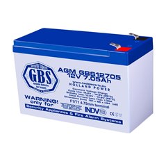 TEDBATERIE AGM GBS12705F1 12V 7.05Ah