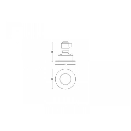 Adore Hue recessed chrome 1x5W 230V