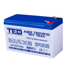 Acumulator AGM TD1210F2 12V 10Ah F2