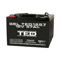 BATERIE GEL TED1257M6 12V 57Ah