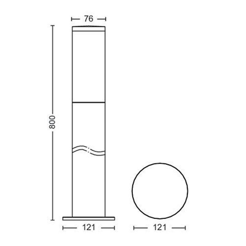 Exterior lighting pole Philips Utrecht,