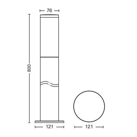 Exterior lighting pole Philips Utrecht,