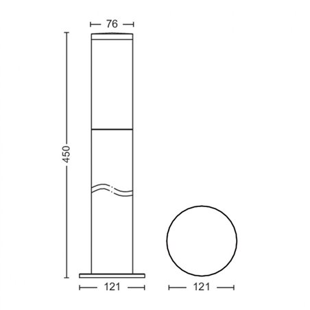 Exterior lighting pole Philips Utrecht,