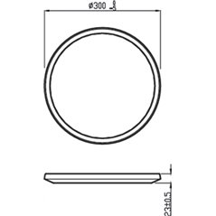 Plafoniera LED Philips Superslim CL550,