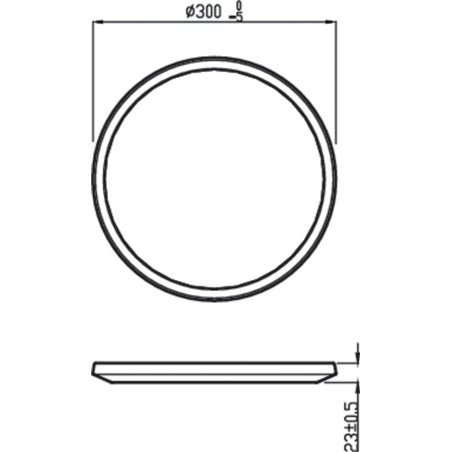 Plafoniera LED Philips Superslim CL550,