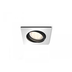 Milliskin Hue recessed S. aluminium 1x5W