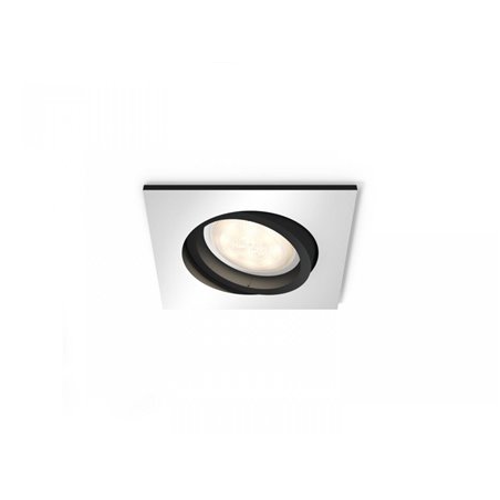 Milliskin Hue recessed S. aluminium 1x5W