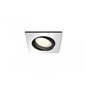 Milliskin Hue recessed S. aluminium 1x5W