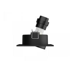 Milliskin Hue recessed S. aluminium 1x5W