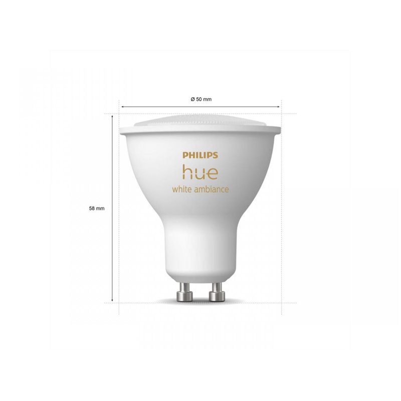 Philips HueWA 4.3W GU10 3P EUR