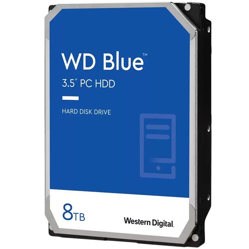 HDD Desktop WD Blue CMR (3.5'', 8TB, 128MB, 5640 RPM, SATA 6Gbps) HDD Desktop WD Blue CMR (3.5'', 8TB, 128MB, 5640 RPM, SATA 6Gbps)