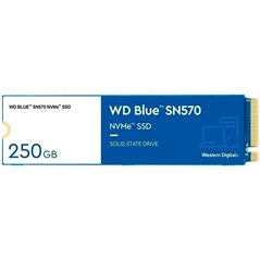 SSD WD Blue SN570 250GB M.2 2280 PCIe Gen3 x4 NVMe TLC, Read/Write: 3300/1200 MBps, IOPS 190K/210K, TBW: 150