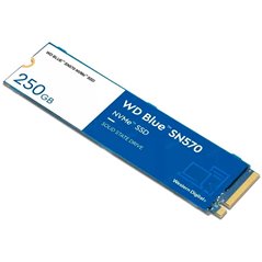 SSD WD Blue SN570 250GB M.2 2280 PCIe Gen3 x4 NVMe TLC, Read/Write: 3300/1200 MBps, IOPS 190K/210K, TBW: 150