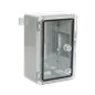Cutie distributie IP65 din ABS gri, usa transparenta, placa metalica, 200x300x130 mm PP3011 Cutie distributie IP65 din ABS gri, usa transparenta, placa metalica, 200x300x130 mm PP3011