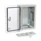 Cutie distributie IP65 din ABS gri, usa transparenta, placa metalica, 200x300x130 mm PP3011 Cutie distributie IP65 din ABS gri, usa transparenta, placa metalica, 200x300x130 mm PP3011