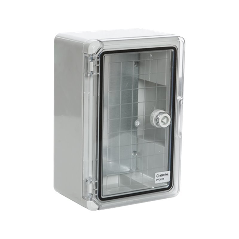 Cutie distributie IP65 din ABS gri, usa transparenta, placa metalica, 400x500x240 mm PP3017 Cutie distributie IP65 din ABS gri, usa transparenta, placa metalica, 400x500x240 mm PP3017