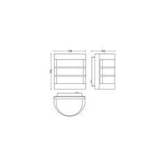 CALGARY wall lantern inox 1x60W 230V
