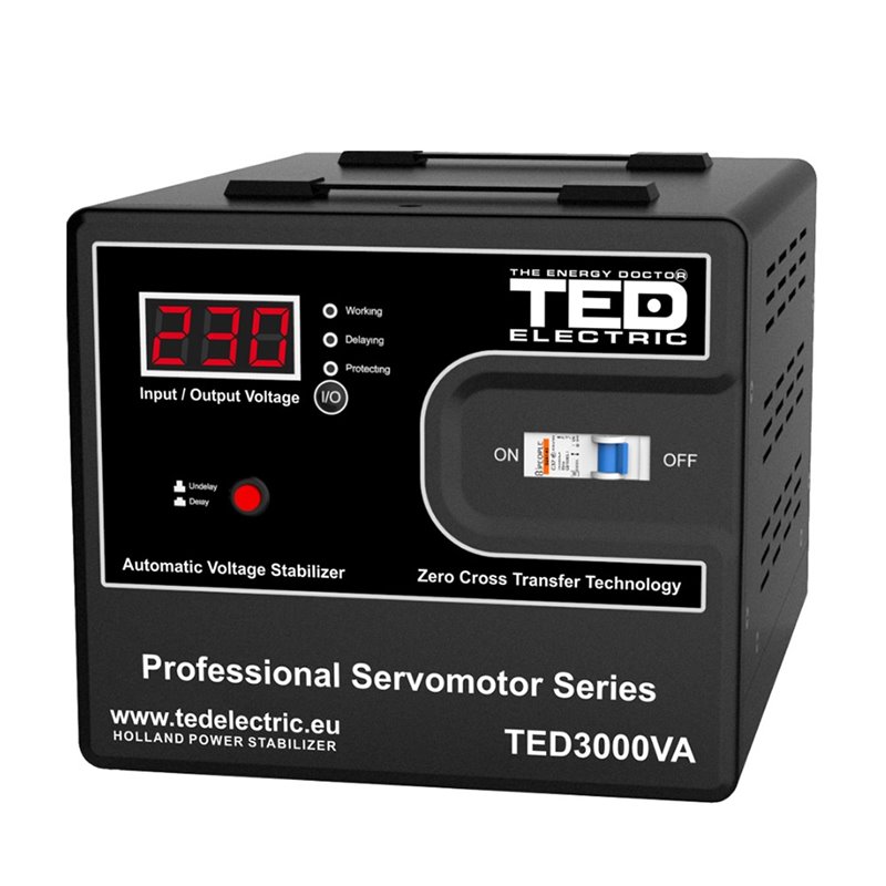STABILIZATOR DE TENSIUNE CU SERVOMOTOR 3000VA STABILIZATOR DE TENSIUNE CU SERVOMOTOR 3000VA